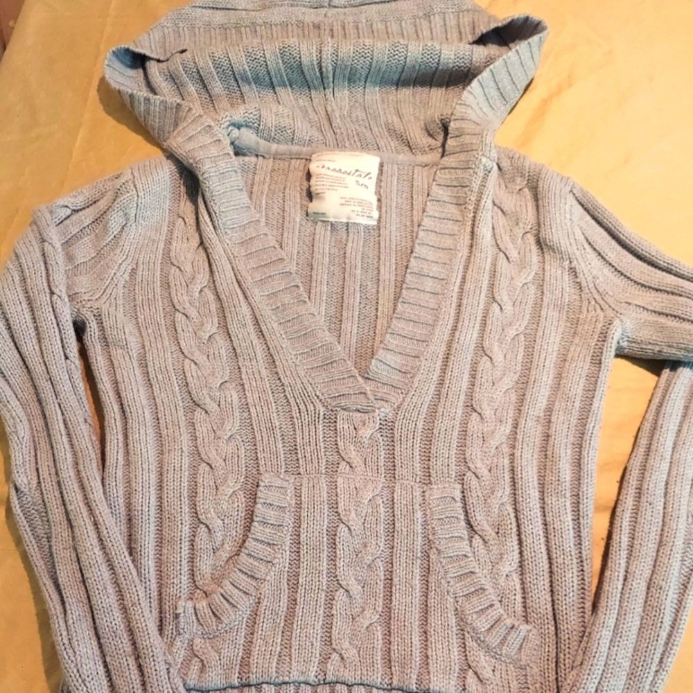Aeropostate grey hooded sweater